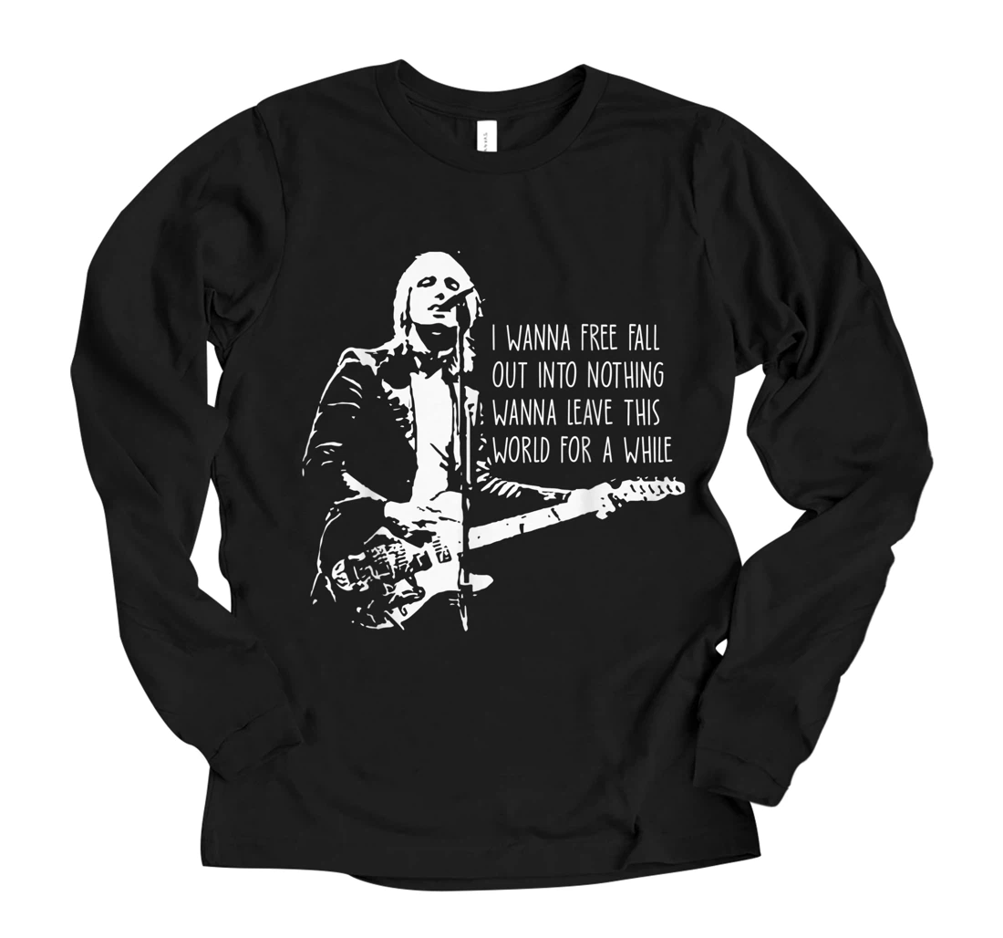 Personalized Black and White Tom Art Petty Essential Country Music Long Sleeve T-Shirt
