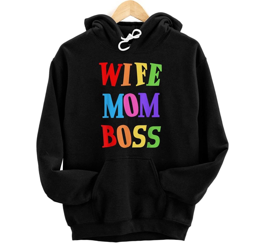 Personalized Wife Mom Boss Mother Woman Mommy Mothers Girls Women Day Ma Pullover Hoodie