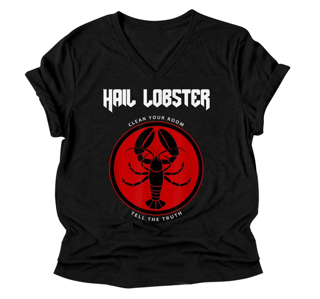Personalized Hail Lobster V-Neck T-Shirt