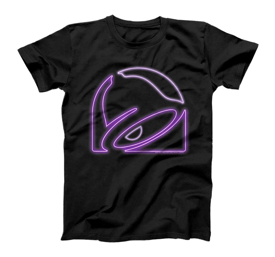Personalized Taco Bell Purple Neon Sign Logo T-Shirt, Women T-Shirt