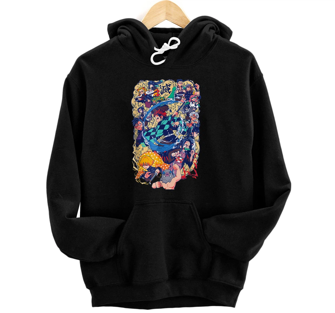 Cute Slayers Demon Art Front and Back Print Pullover Hoodie