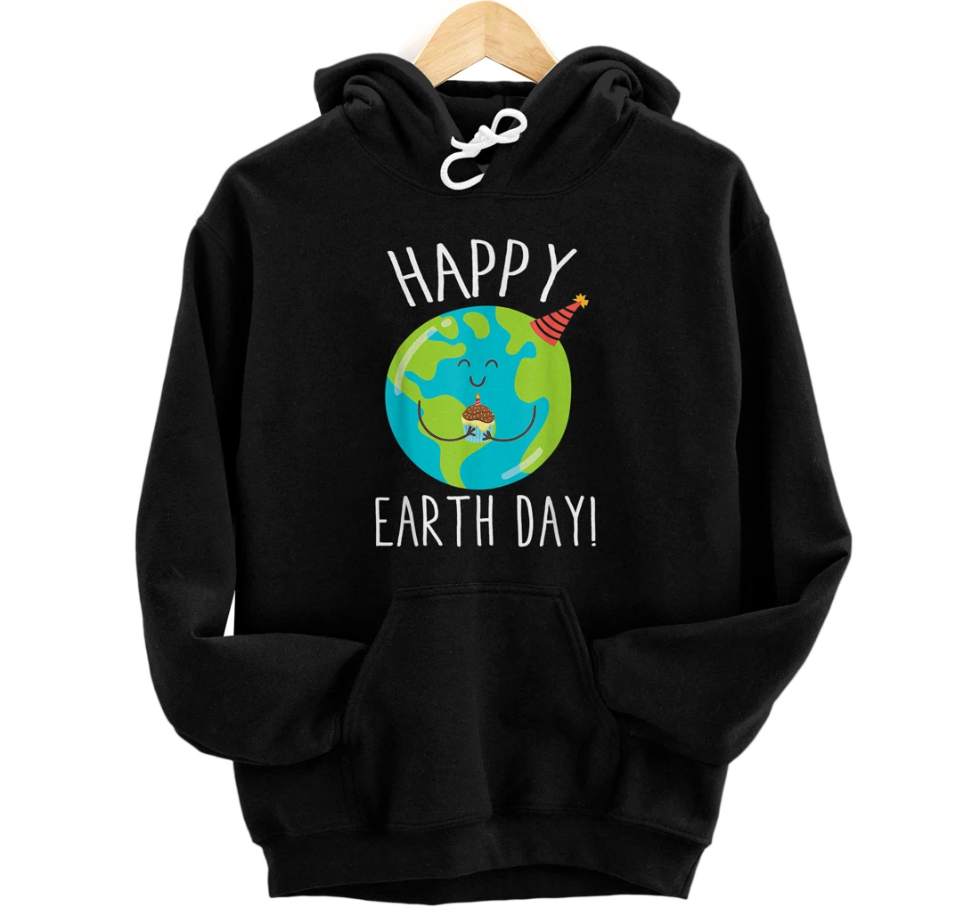 Earth Day 2021 Women Men Kids Youth Toddler Awareness Front and Back Print Pullover Hoodie