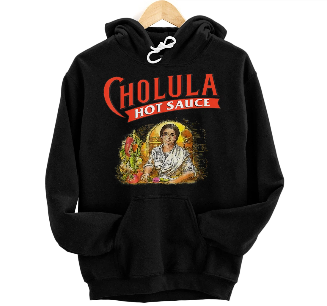 Cholulas Front and Back Print Pullover Hoodie