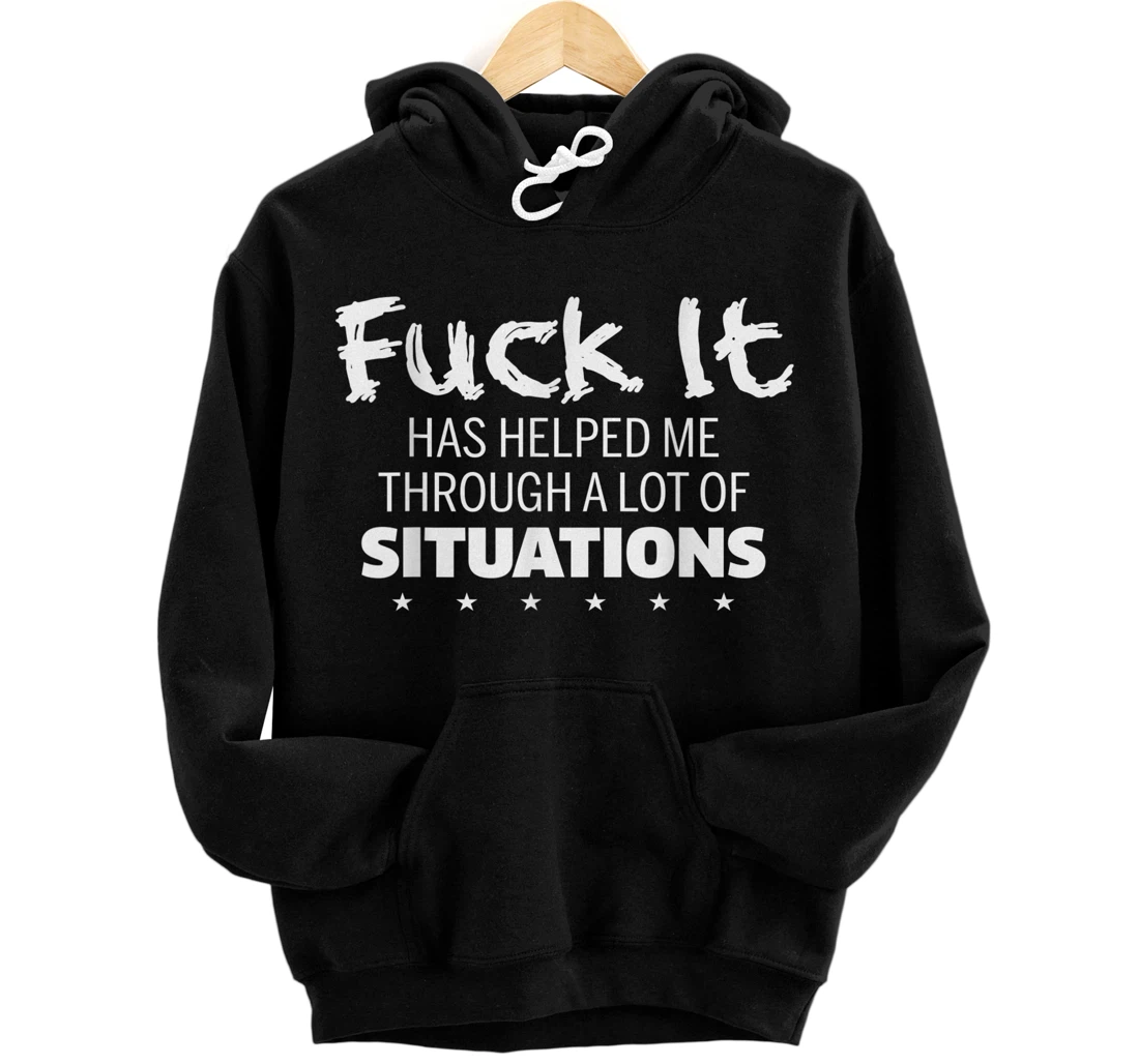 Front and Back Print Pullover Hoodie