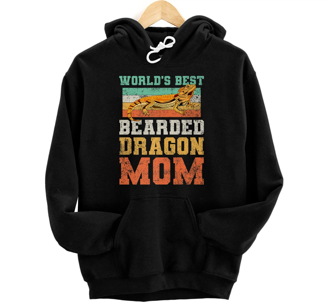 Bearded Dragon Premium Front and Back Print Pullover Hoodie