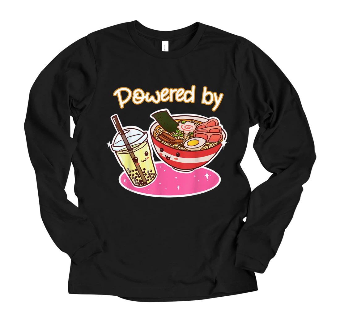 Ramen Milk Japan Kawaii Japanese Anime Foodlover Long Sleeve T-Shirt