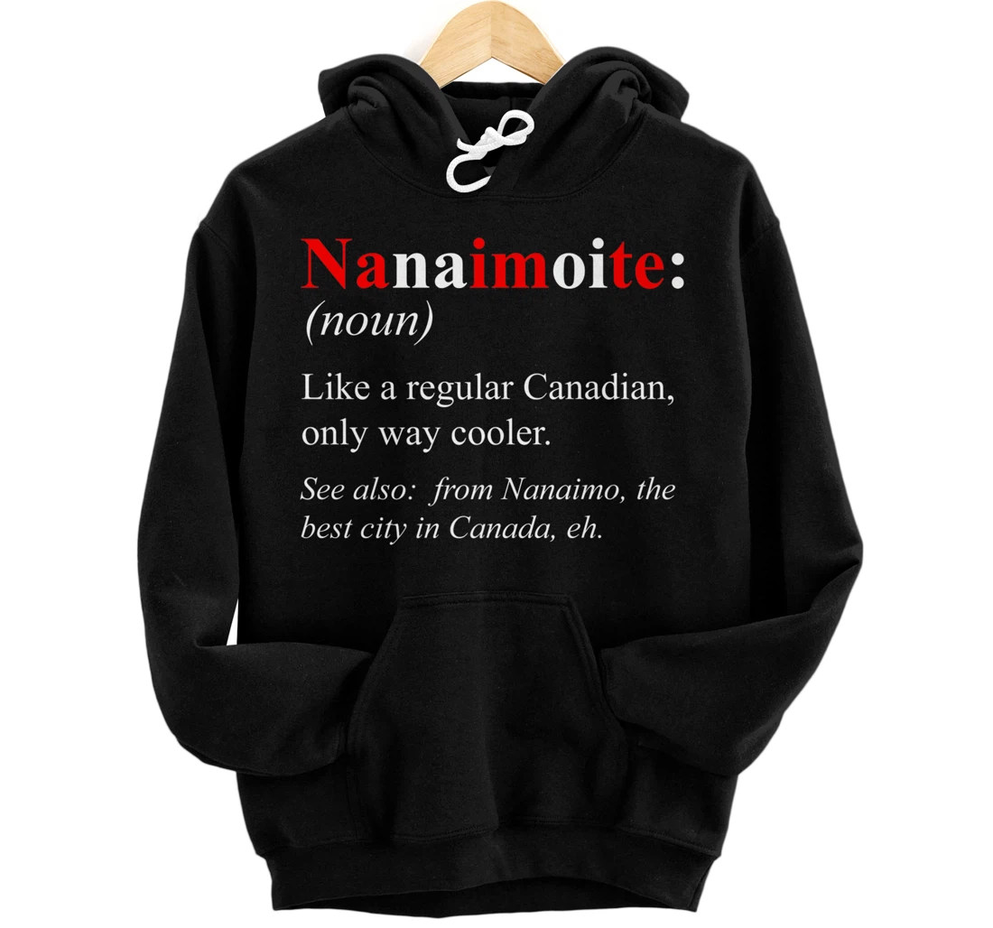 Canada Nanaimo Design - Nanaimoite Definition Premium Front and Back Print Pullover Hoodie