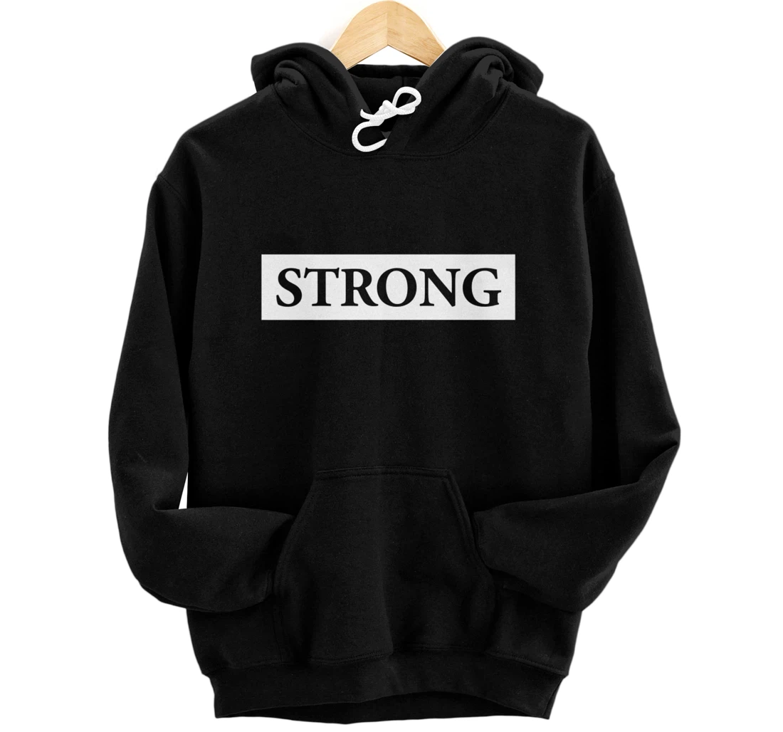 Strong Premium Front and Back Print Pullover Hoodie