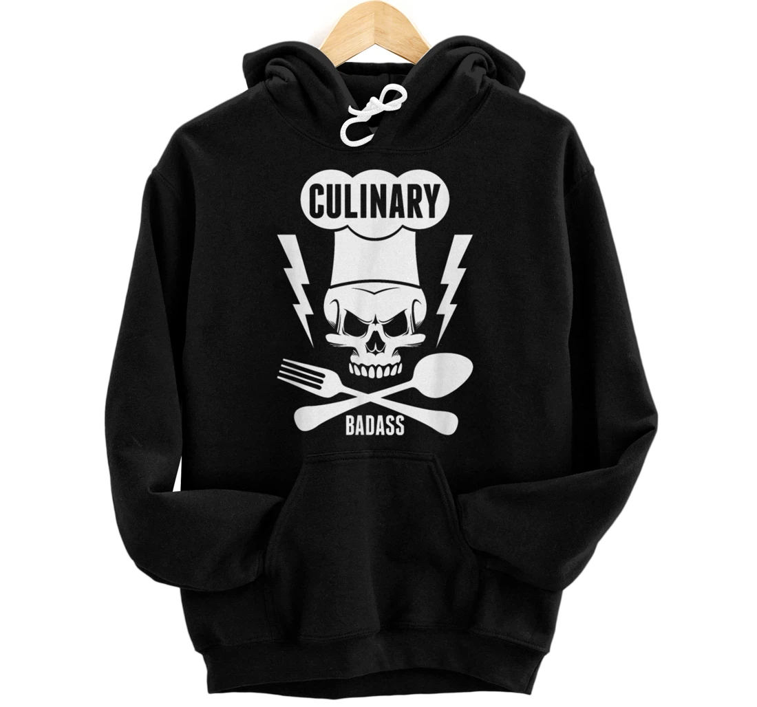 Culinary Badass 23 Front and Back Print Pullover Hoodie