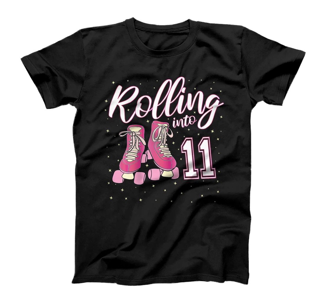 Rolling Into 11 Years Old Girl 11th Birthday Roller Skate T-Shirt, Kid T-Shirt and Women T-Shirt