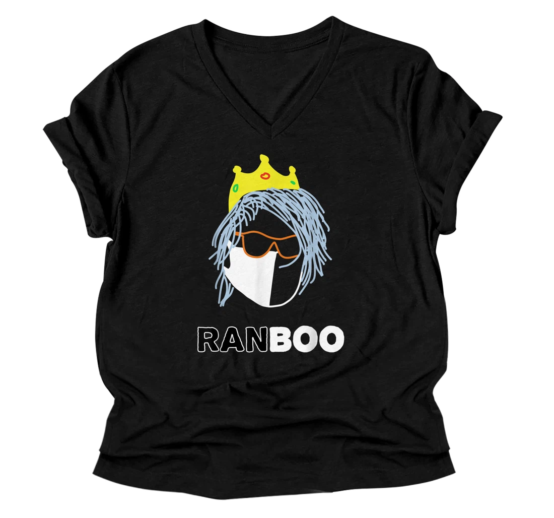 Ranboo Crown Merch V-Neck T-Shirt