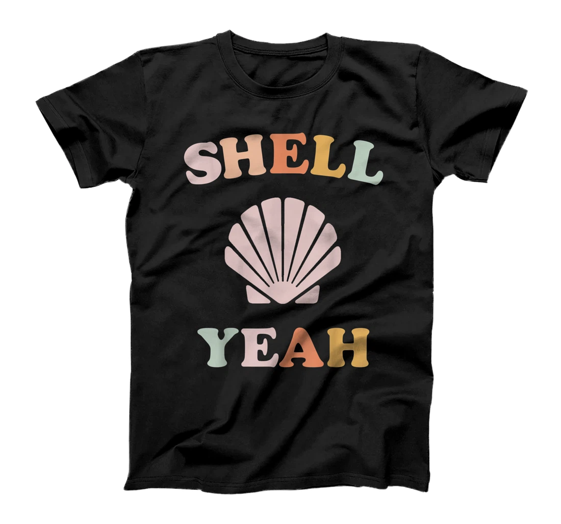 Vintage Retro Shell Yeah Beach Tropical Vacation Gifts T-Shirt, Women T-Shirt