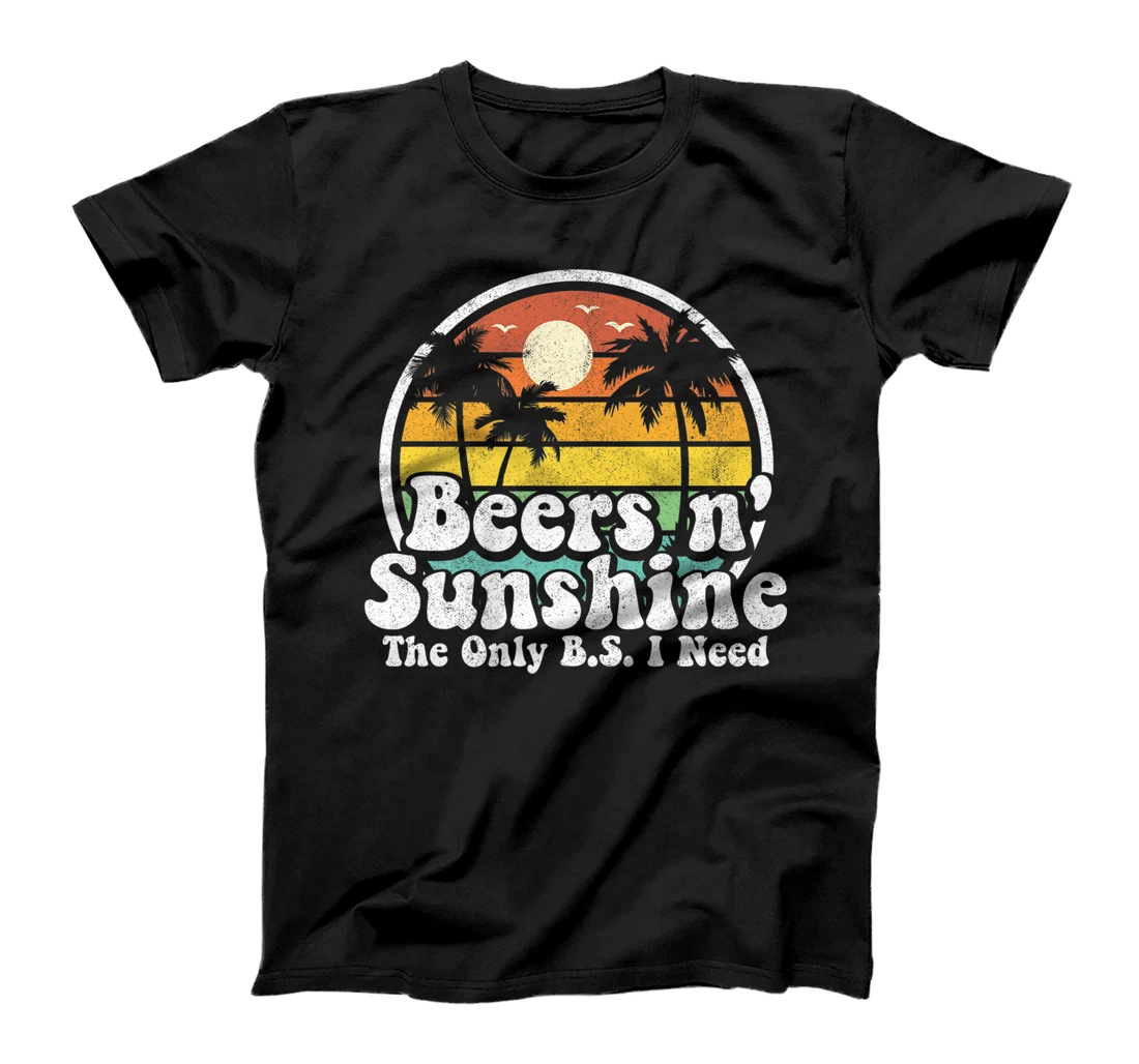 The Only BS I Need Is Beers and Sunshine Retro Beach Gift Premium T-Shirt, Women T-Shirt