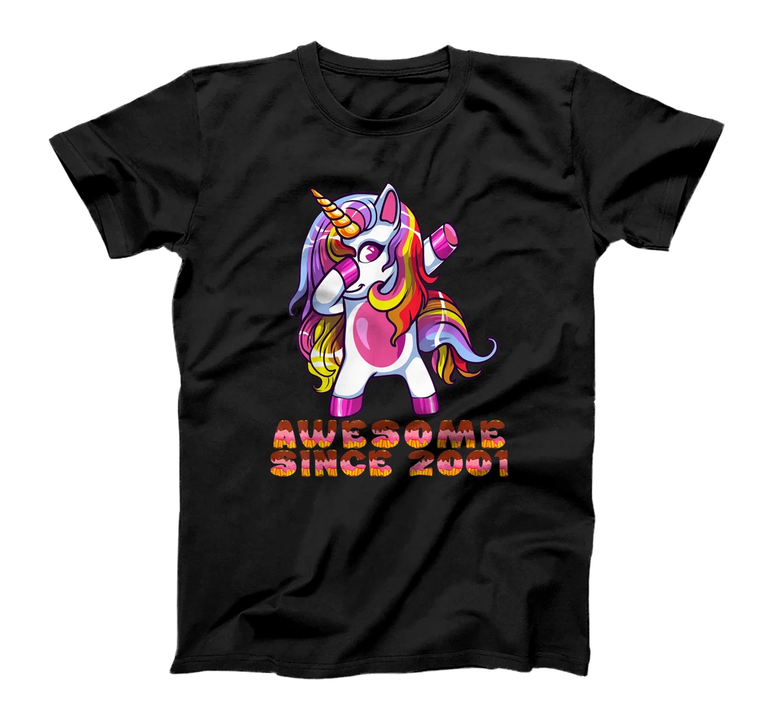 awesome dabbing unicorn birthday 20 year old Girl 20th T-Shirt, Kid T-Shirt and Women T-Shirt