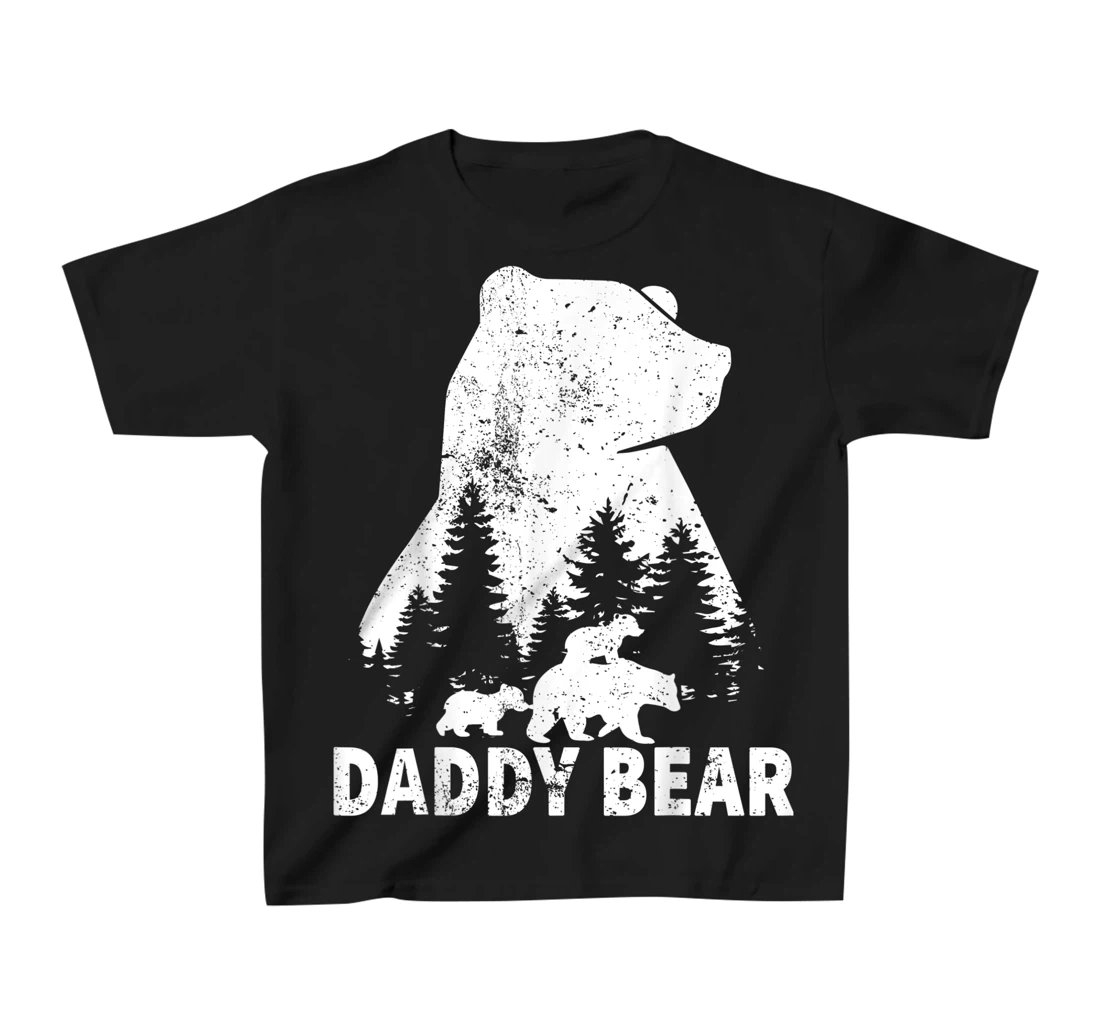 Daddy Bear 2 Cubs Shirt Twins Tshirt Dad Kids