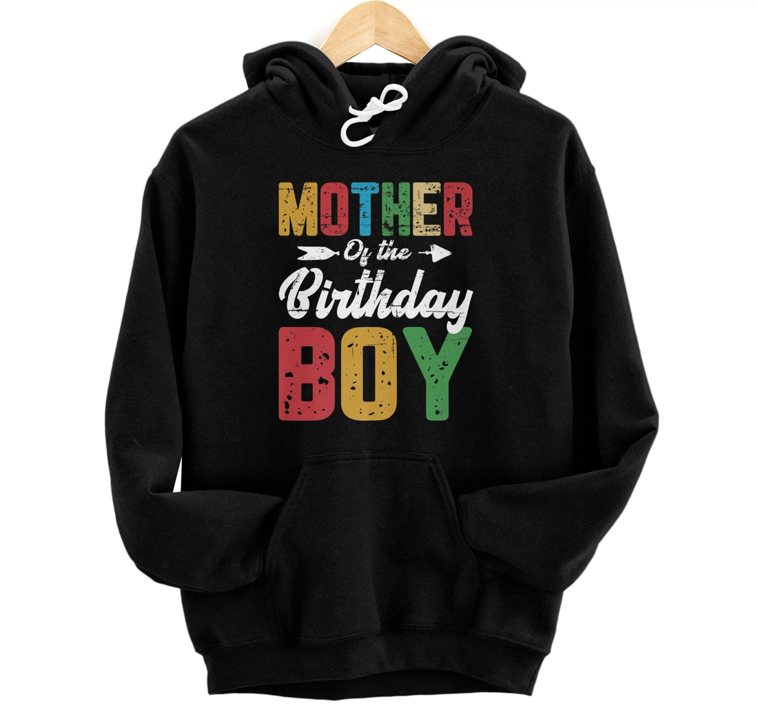 Personalized Vintage Mother Of The Birthday Boy Birthday Son Kids Premium Pullover Hoodie