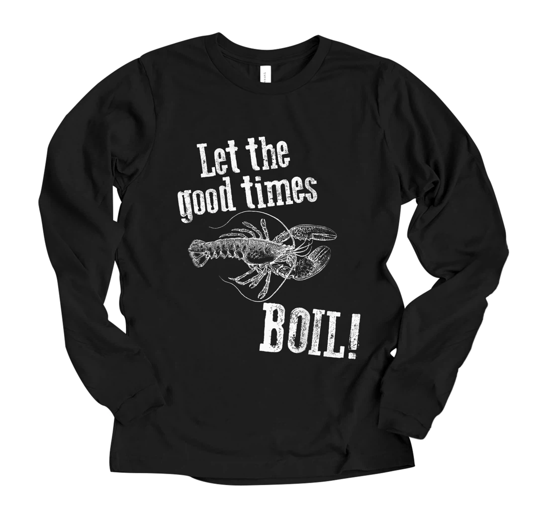 Personalized New Orleans Crawfish Boil Chef Long Sleeve T-Shirt for Southern Locals