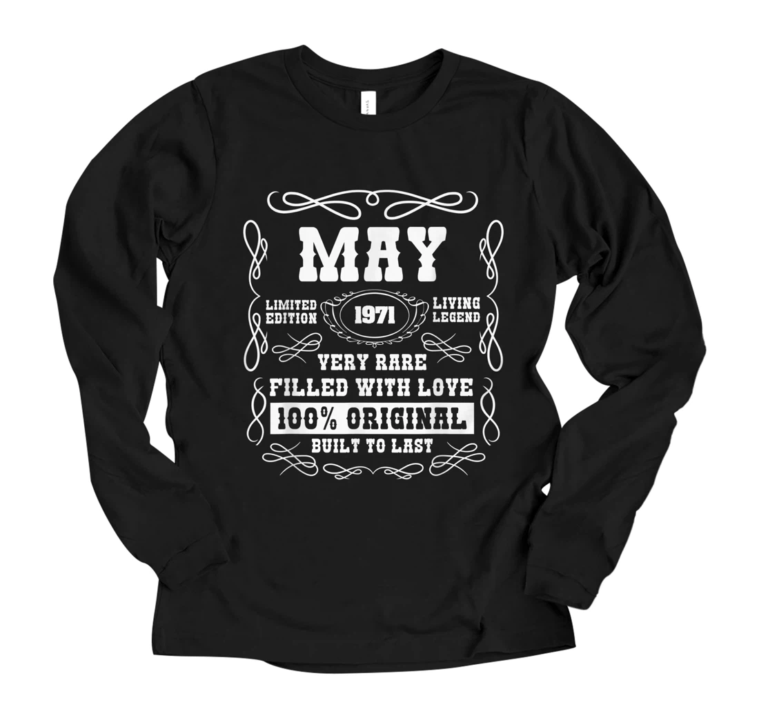 Personalized May 1971 50th Birthday 50 years Vintage Long Sleeve T-Shirt