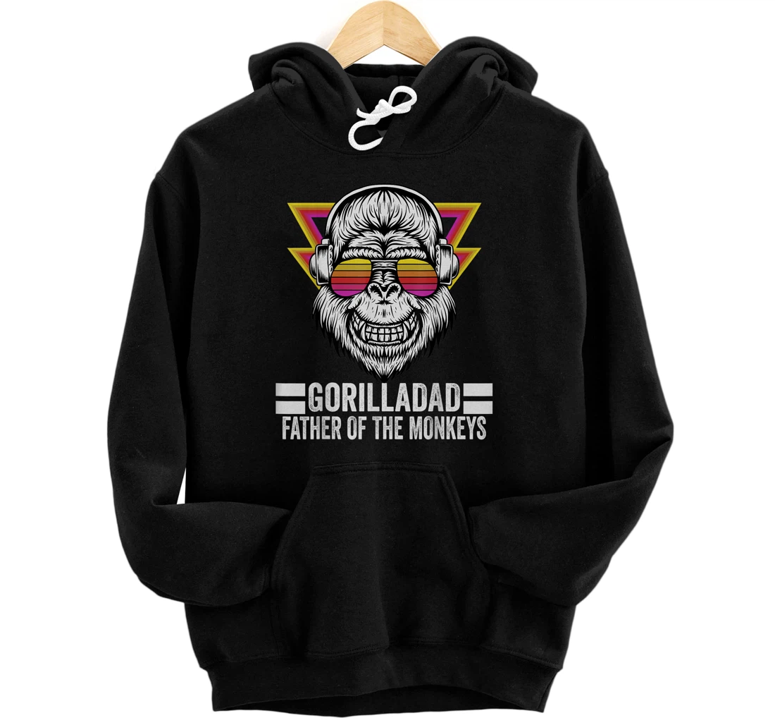 Personalized GorillaDad Father Of Monkeys Funny Father's Day Present Pullover Hoodie