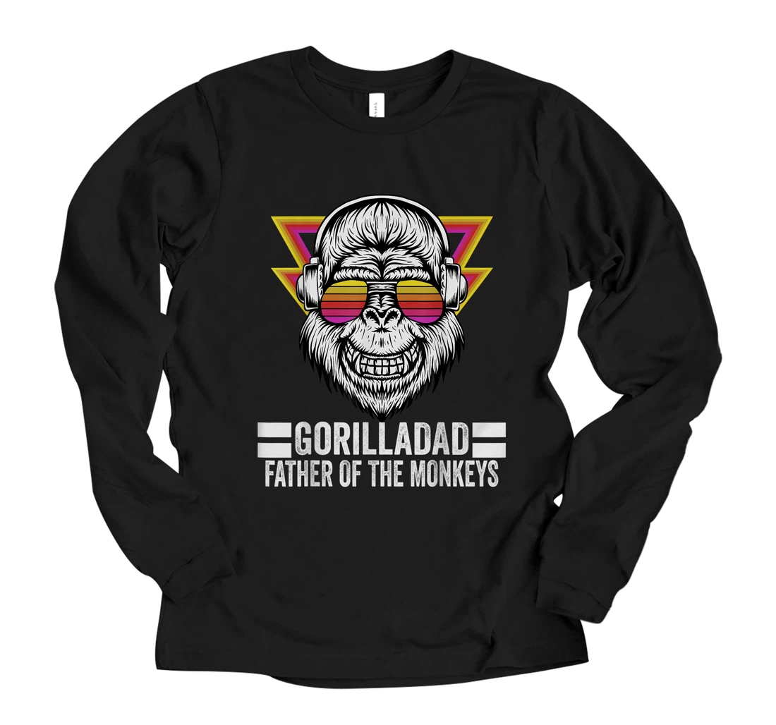 Personalized GorillaDad Father Of Monkeys Funny Father's Day Present Long Sleeve T-Shirt
