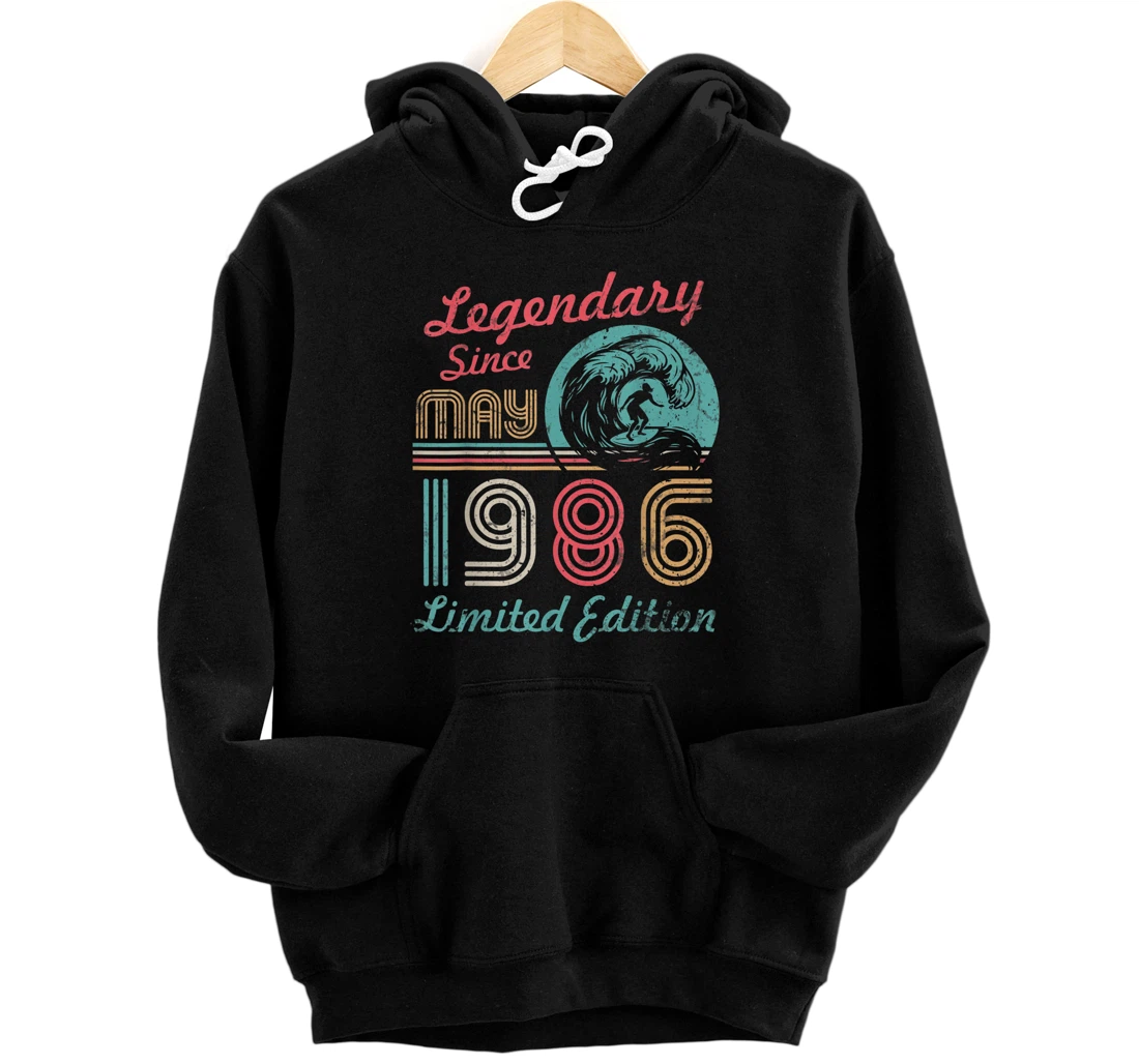 Personalized Legendary Since May 1986 Birthday 35 Years Limited Edition Pullover Hoodie