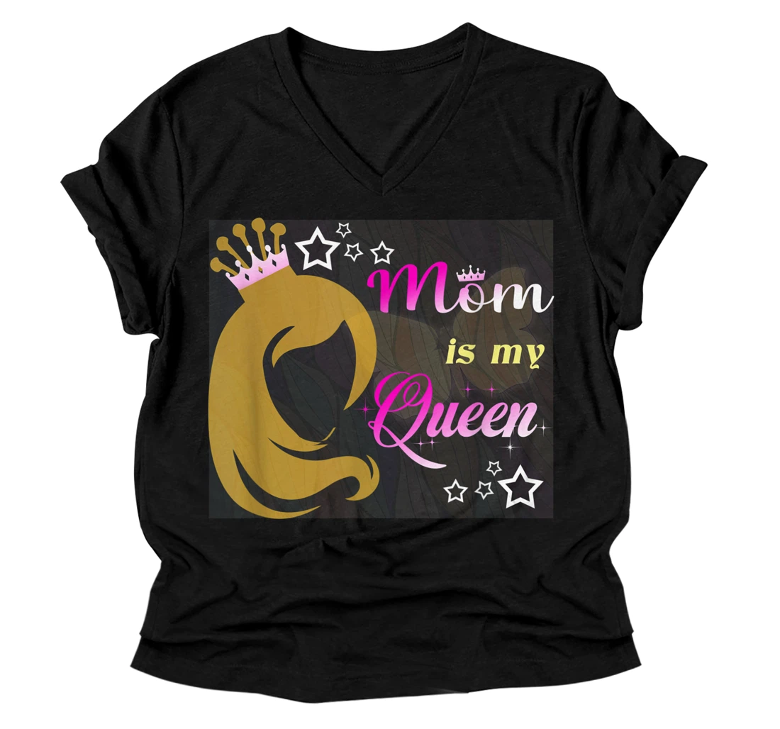 Personalized Mother V-Neck T-Shirt Mom Women Mommy V-Neck T-Shirt Mother Day 2021 V-Neck T-Shirt V-Neck T-Shirt