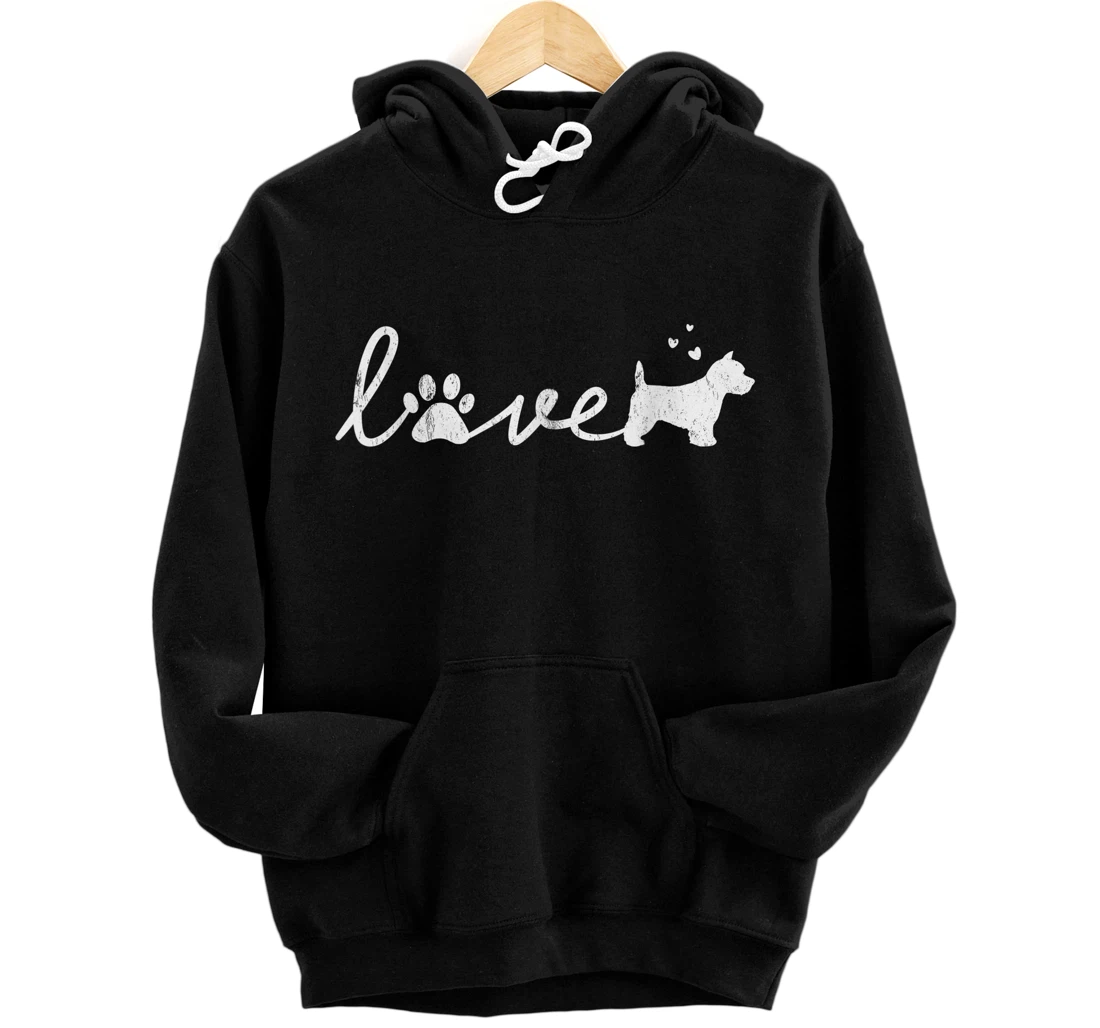 Personalized West Highland White Terrier Westie Mom Dad Dog Love Pet Gift Pullover Hoodie