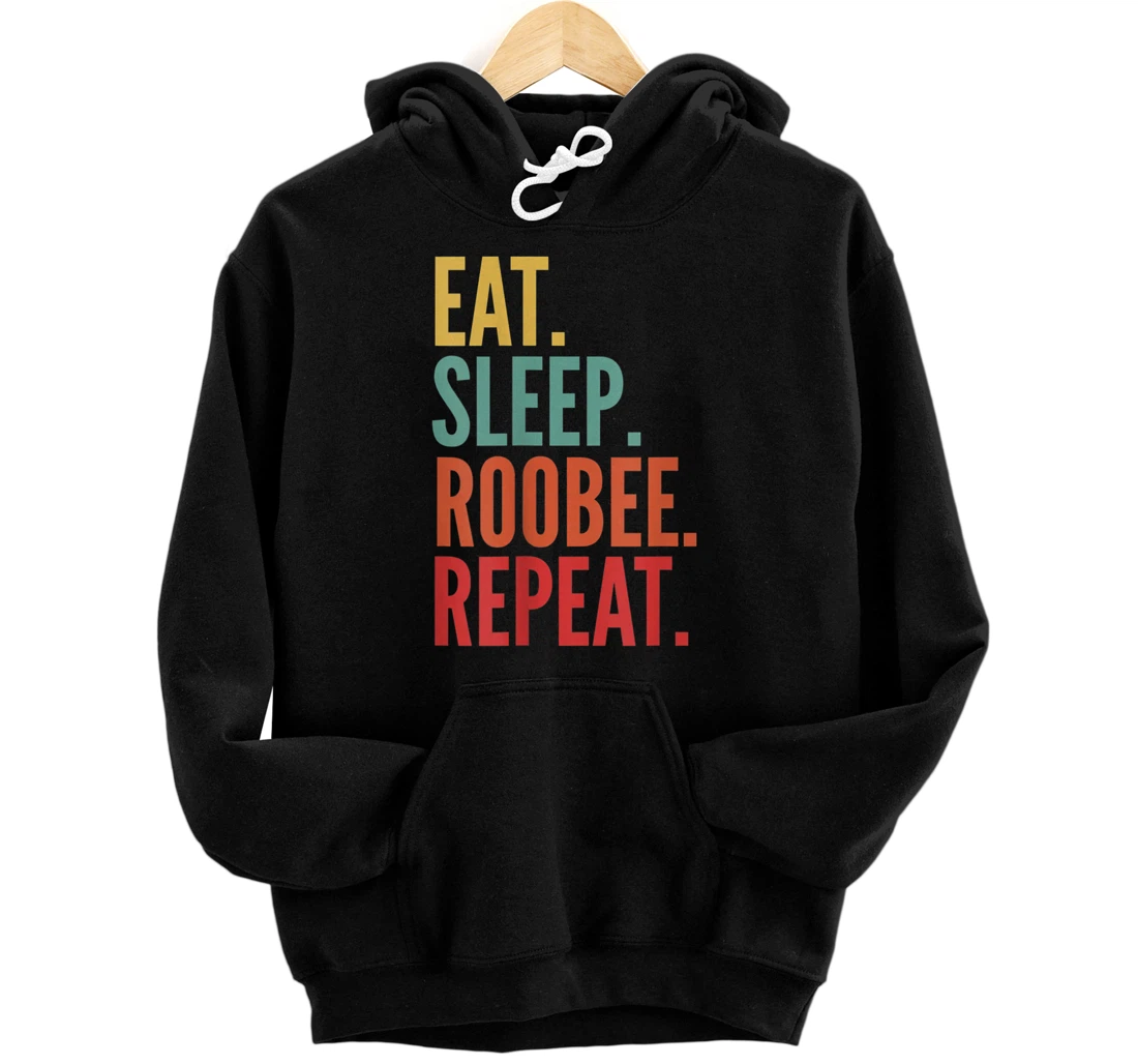 Personalized Roobee Crypto, Eat Sleep Roobee Repeat Pullover Hoodie