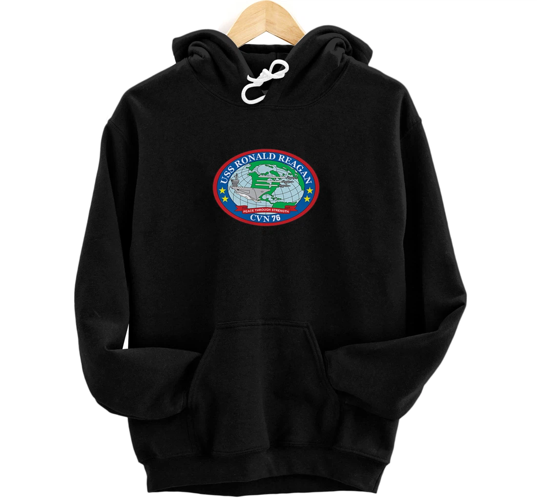 Personalized USS Ronald Reagan CVN-76 Pullover Hoodie