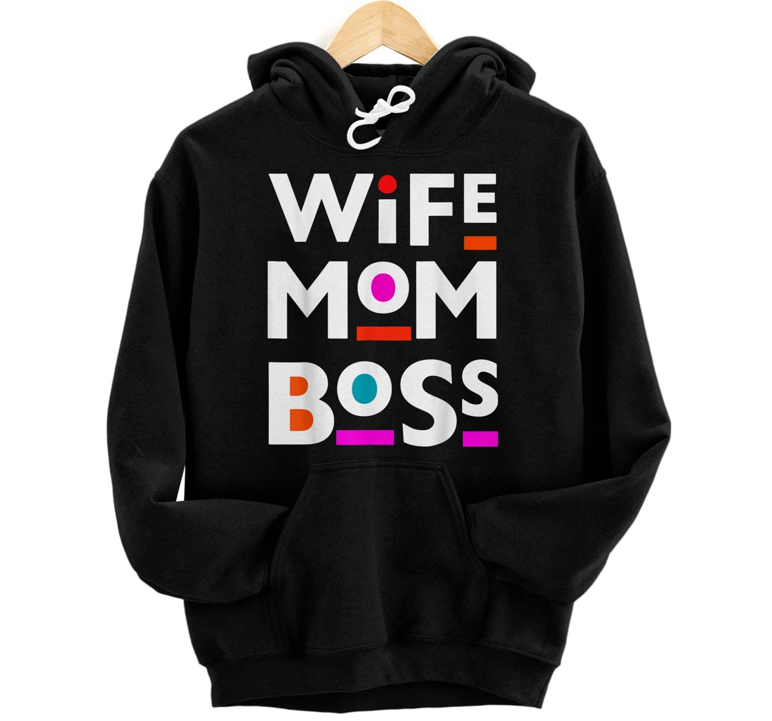 Personalized Wife Mom Boss Mother s Day Melanin Black Girl Magic Pullover Hoodie