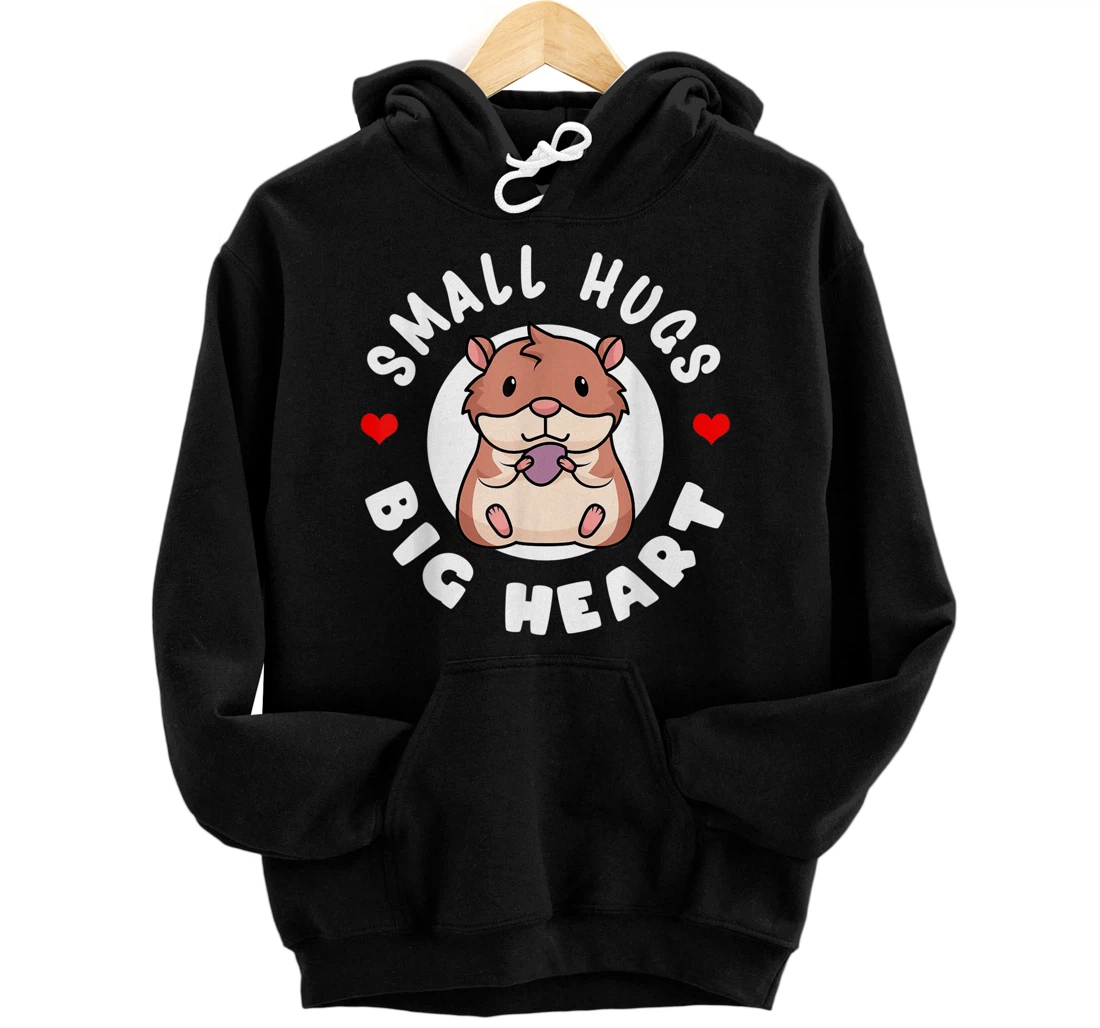 Personalized Cute Hamster Small Hugs Big Heart Girls Pullover Hoodie