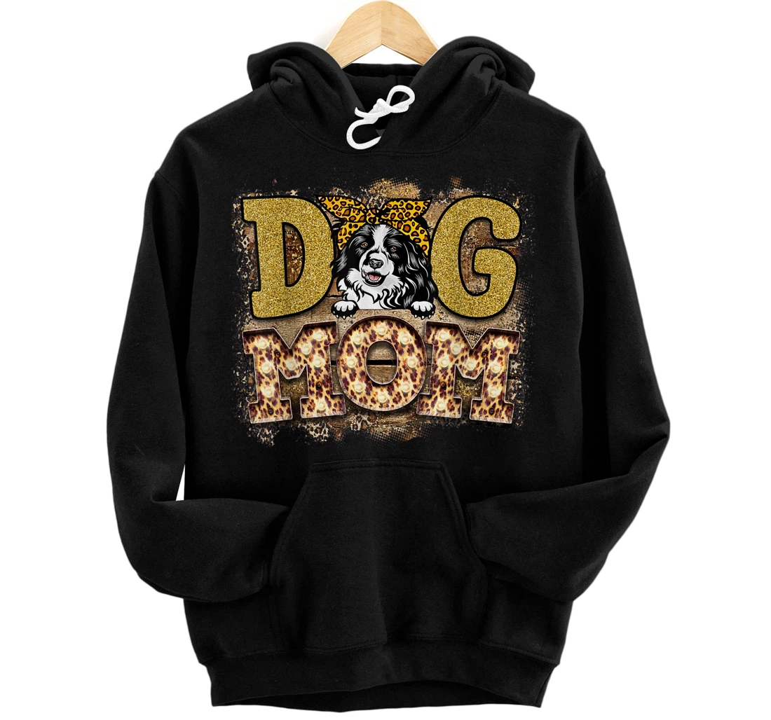 Personalized Border Collie Dog Mom Mother's Day Funny Pullover Hoodie