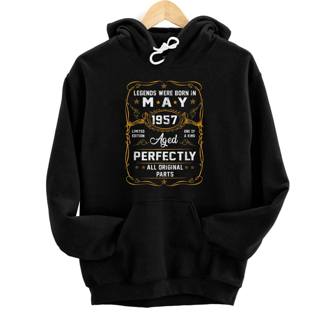 Personalized Legends Were Born In May 1957 64th Birthday Gift Pullover Hoodie