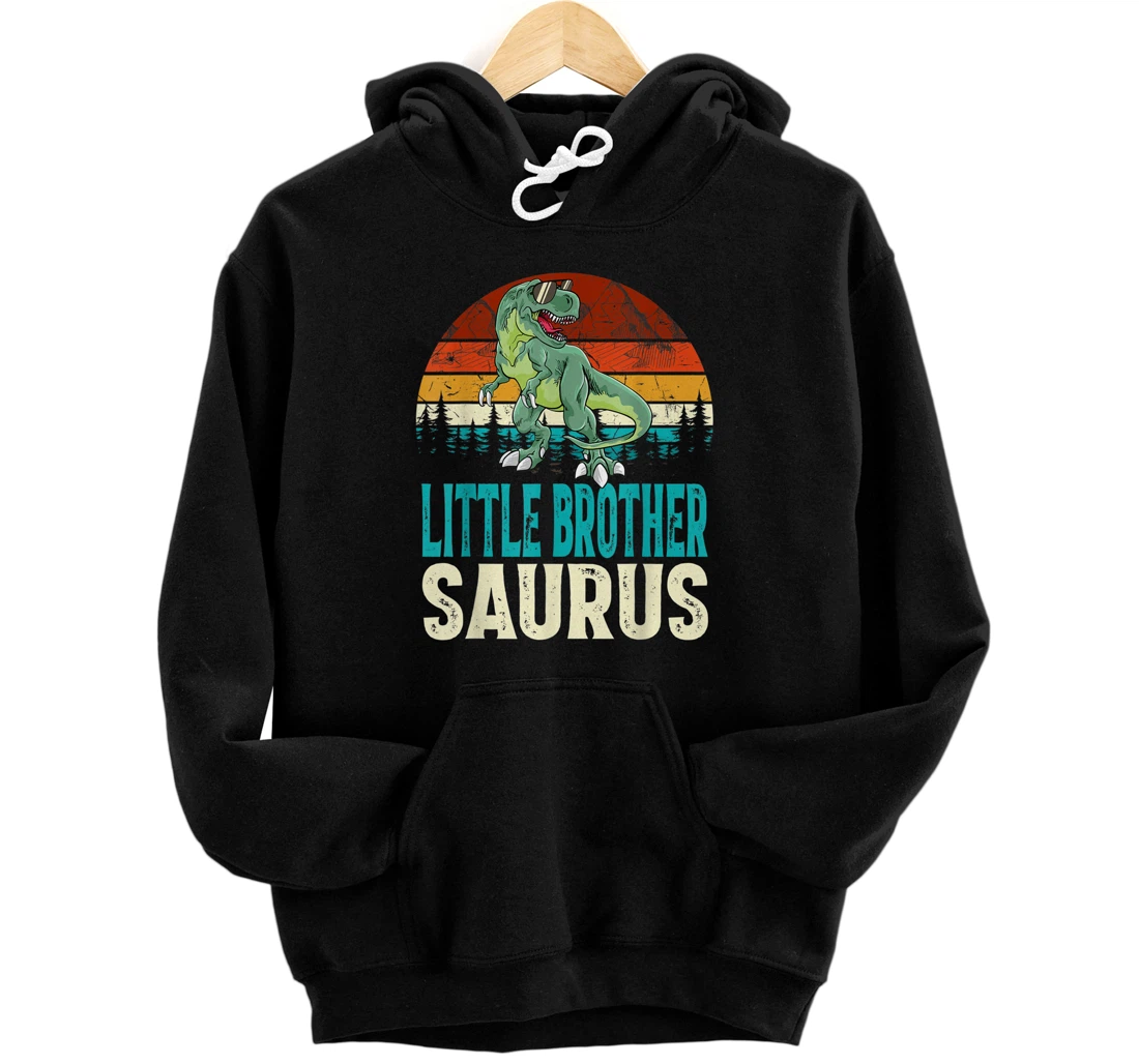 Personalized Little Brothersaurus T Rex Dinosaur Little Brother Saurus Pullover Hoodie
