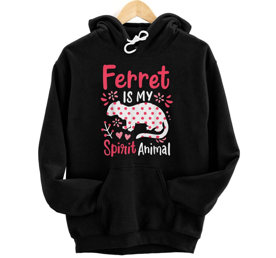 Personalized Ferret Spirit Animal Pullover Hoodie