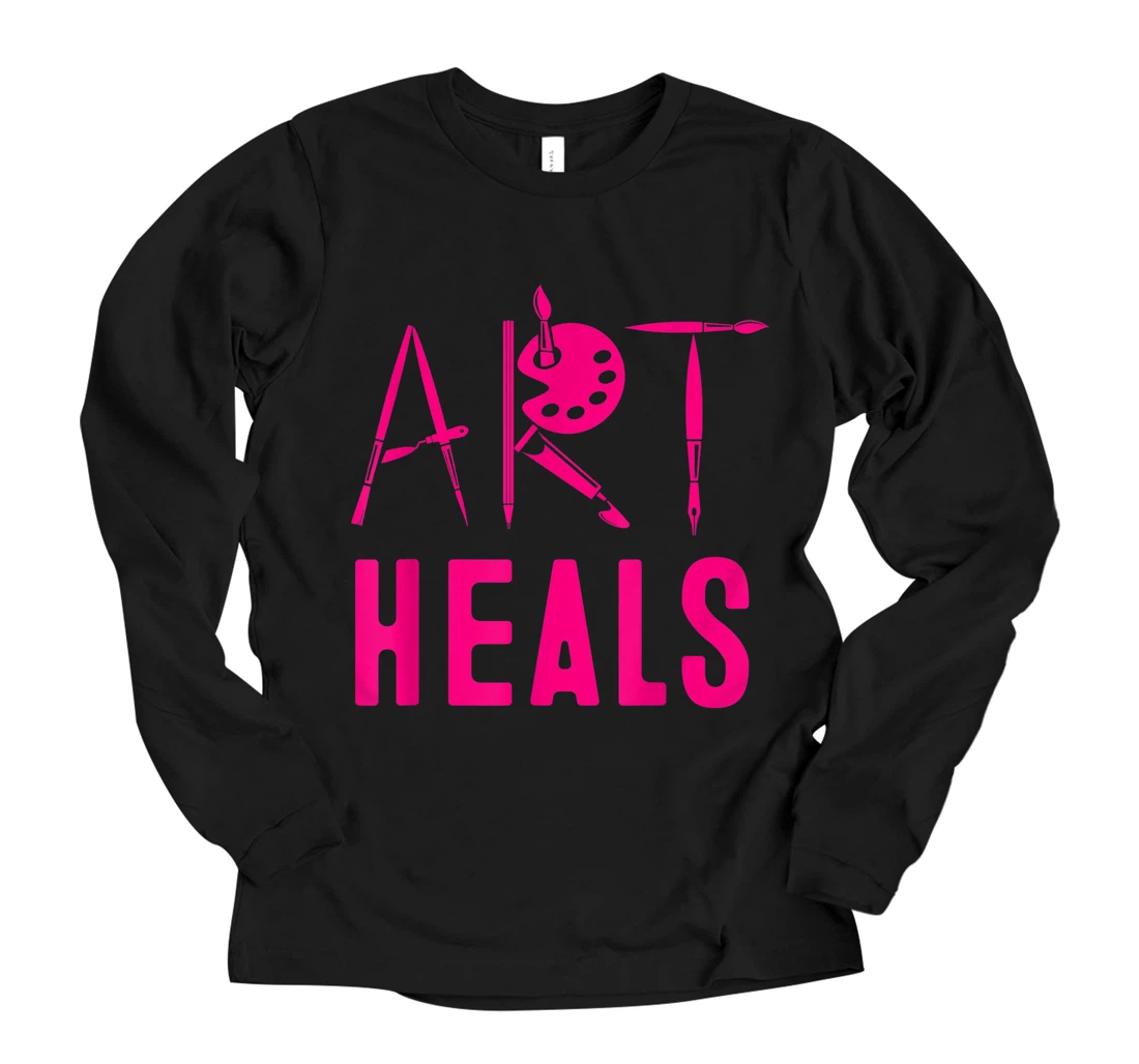 Personalized Funny Artist Gift Cool Art Artistic Painter Men and Women Long Sleeve T-Shirt