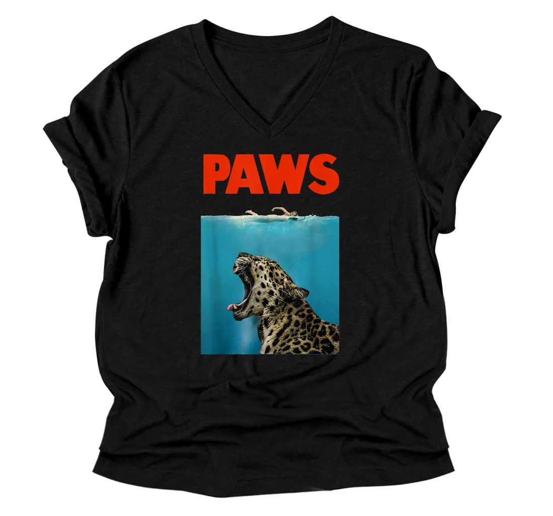 Personalized Funny Leopard | Leopard Lover Gifts V-Neck T-Shirt