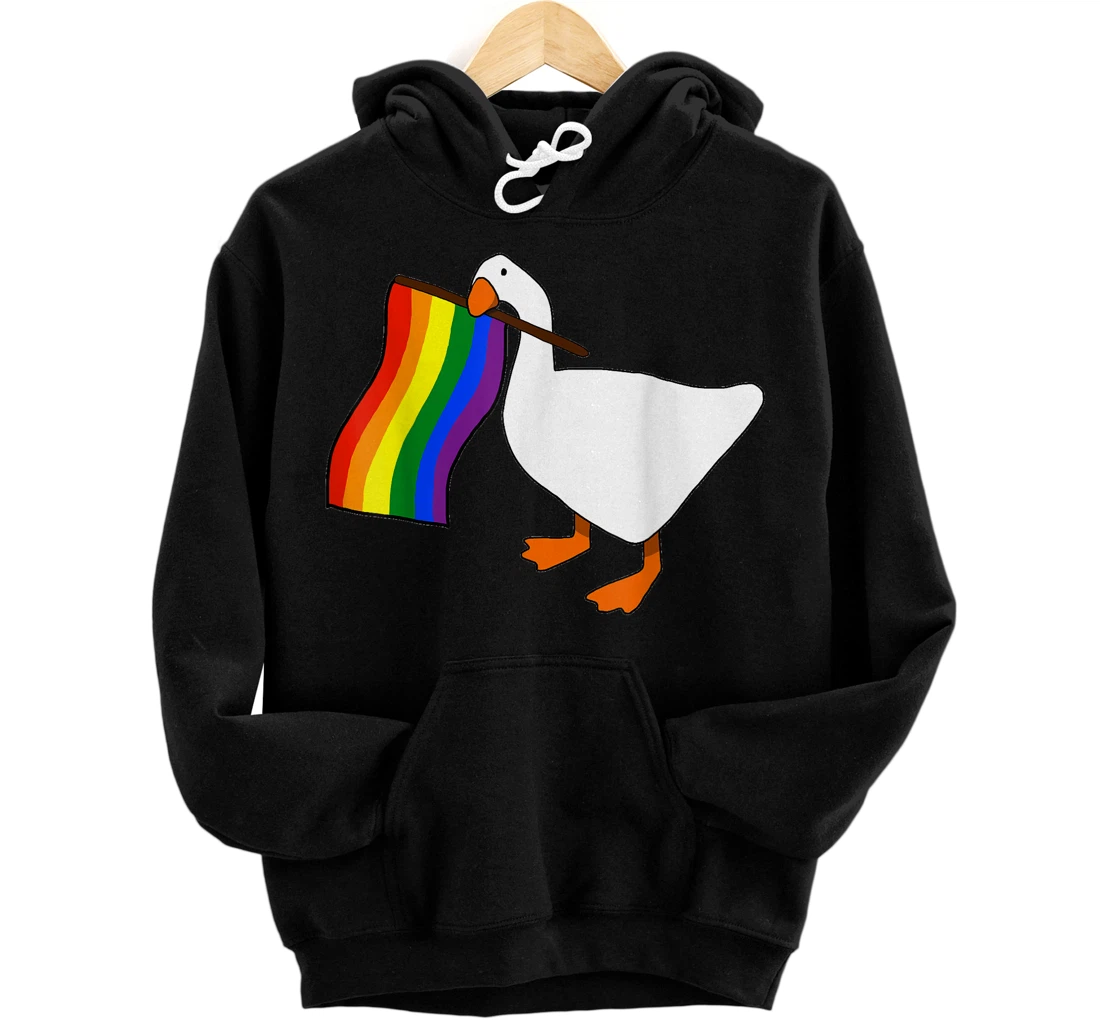 Personalized Goose LGBT Pride Pullover Hoodie