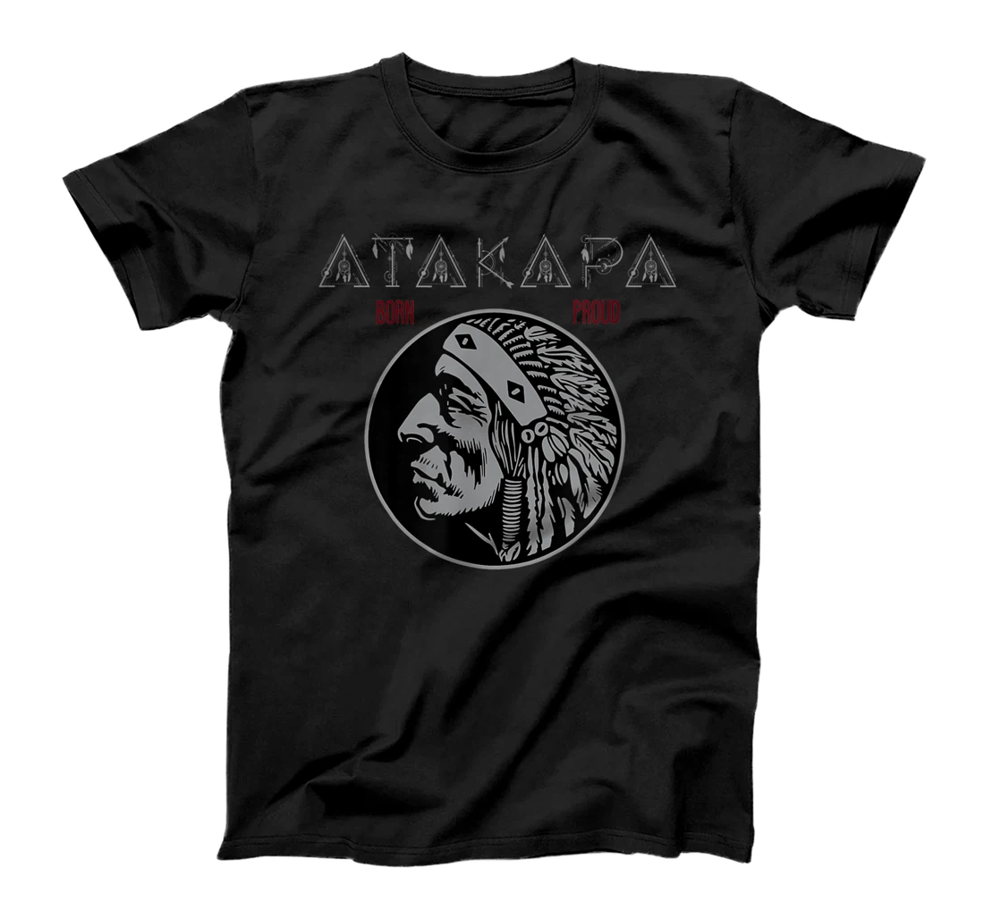 Personalized Atakapa Tribe Native American Indian Born Proud Retro T-Shirt, Women T-Shirt