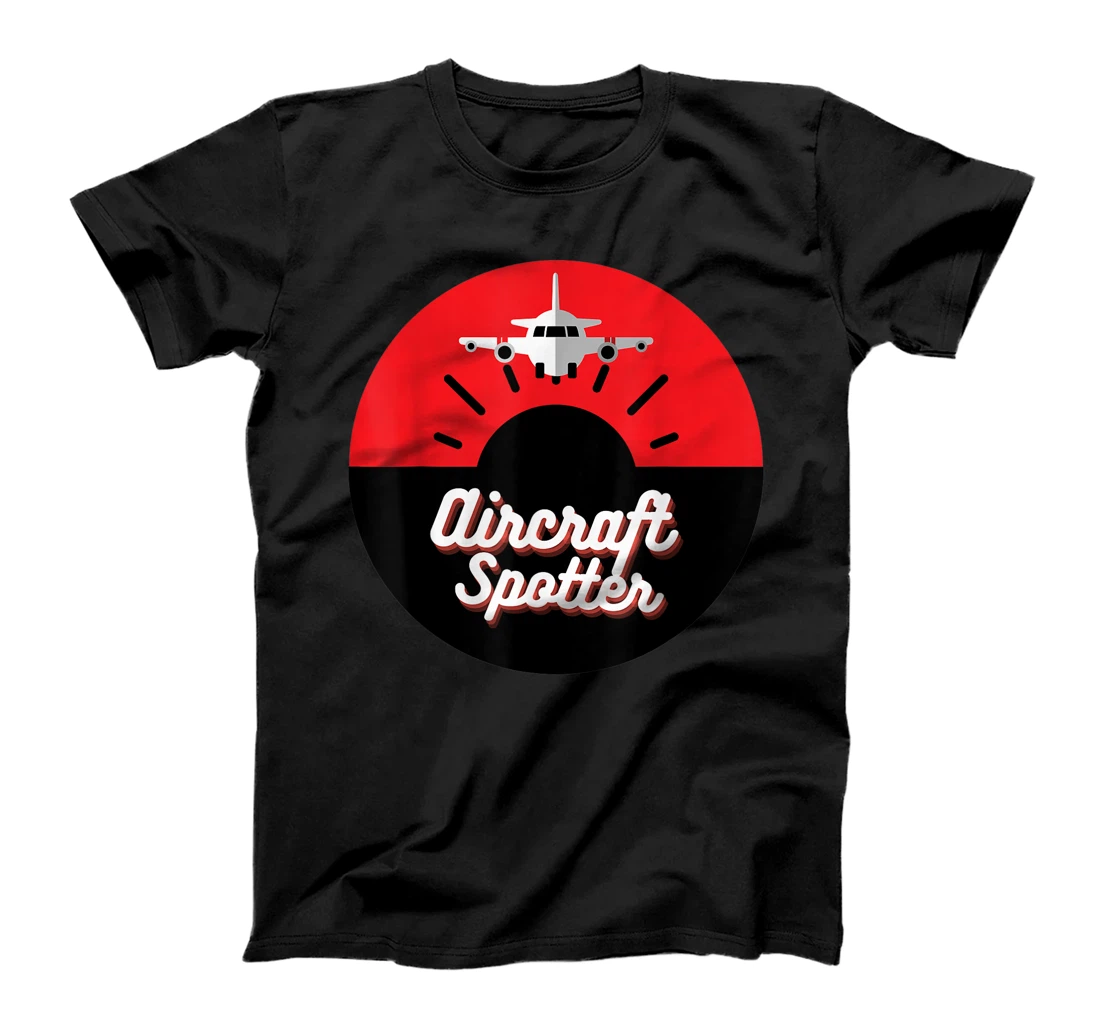 Personalized Aircraft Spotter - Red and Black T-Shirt, Kid T-Shirt and Women T-Shirt