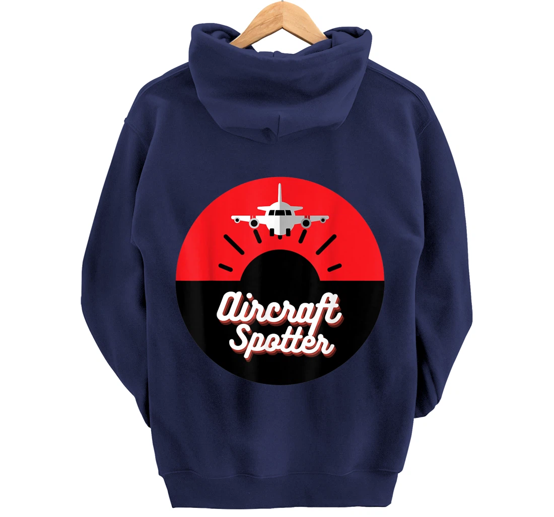 Aircraft Spotter - Red and Black Pullover Hoodie - All Star Shirt