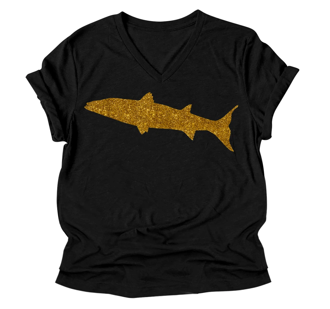 Personalized Barracuda Gift For Women Girl Marine Fish Saltwater Lover V-Neck T-Shirt