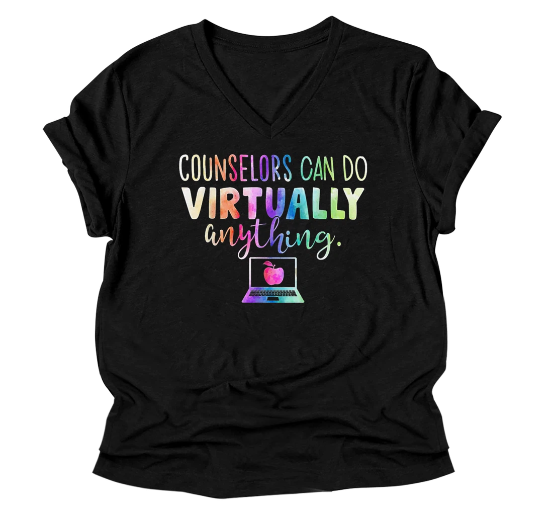 Personalized Funny Counselors Can Do Virtually Anything V-Neck T-Shirt