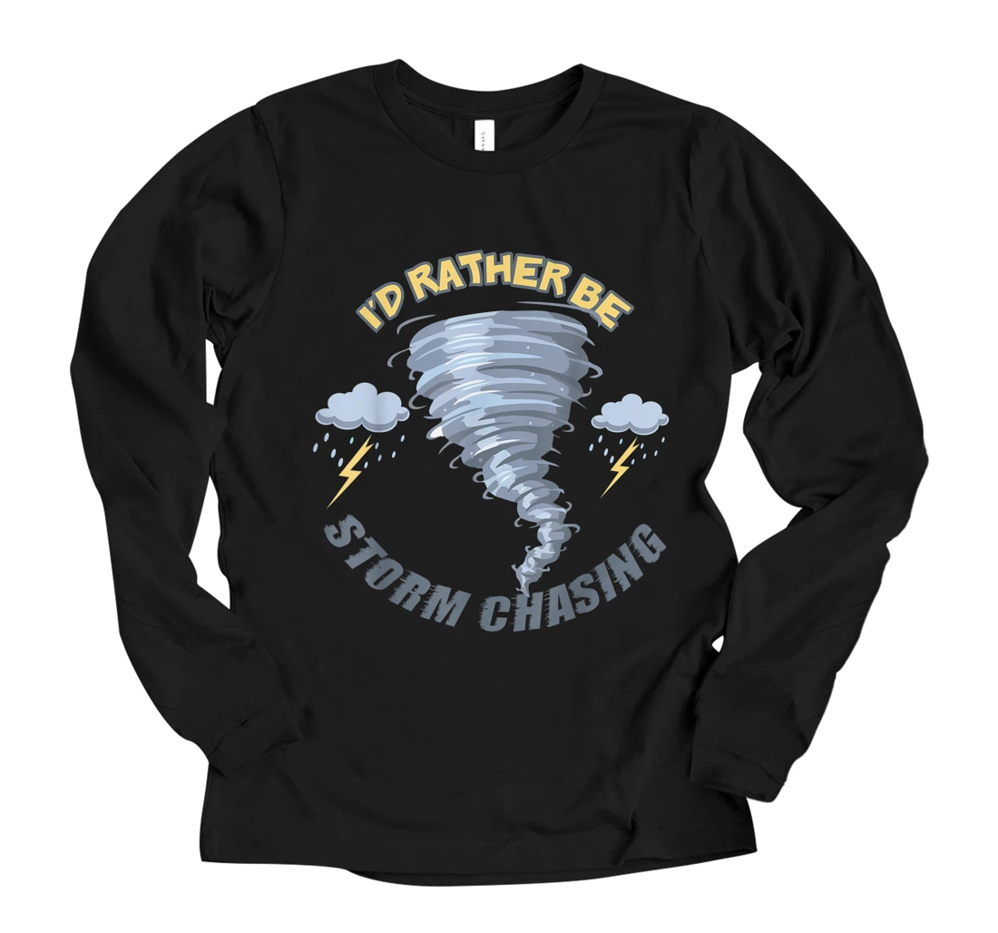 Personalized Storm Fanatic and Chasing Freak Long Sleeve T-Shirt | Chasers Gift