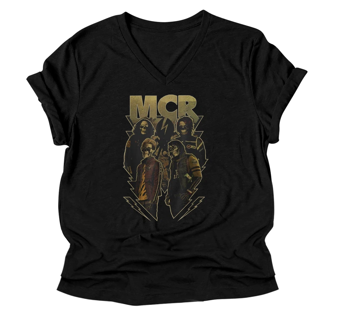 Personalized Graphic MCR Vaporwave - Romance Art Chemical Rock band Music V-Neck T-Shirt