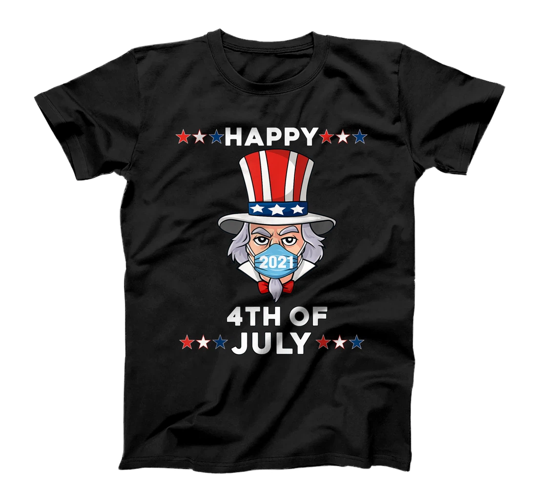 Personalized Uncle Sam In A Mask 4th Of July 2021 Funny Boys Kids Teens T-Shirt, Kid T-Shirt and Women T-Shirt