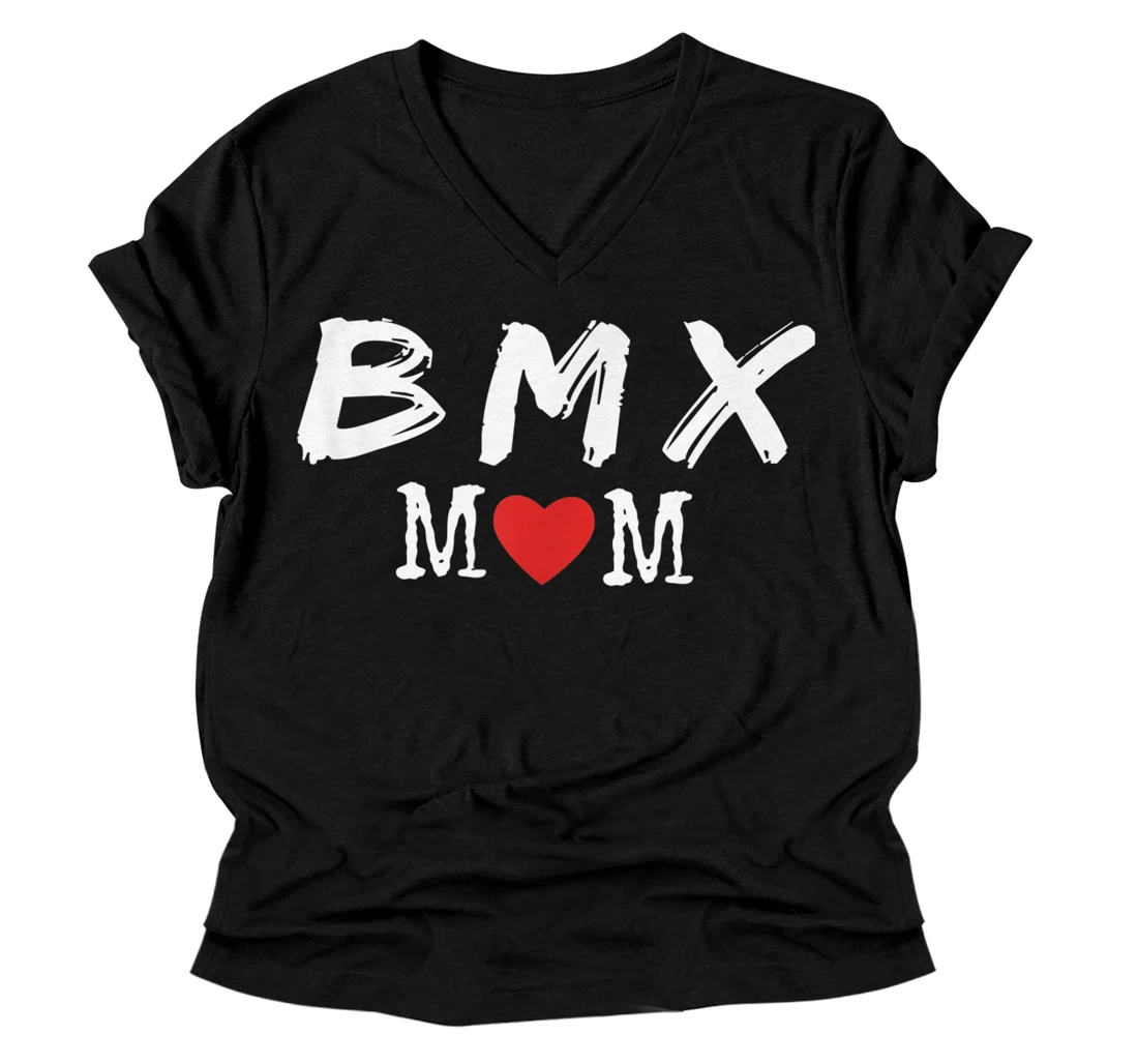 Personalized BMX MOM Awesome V-Neck T-Shirt Classic V-Neck T-Shirt