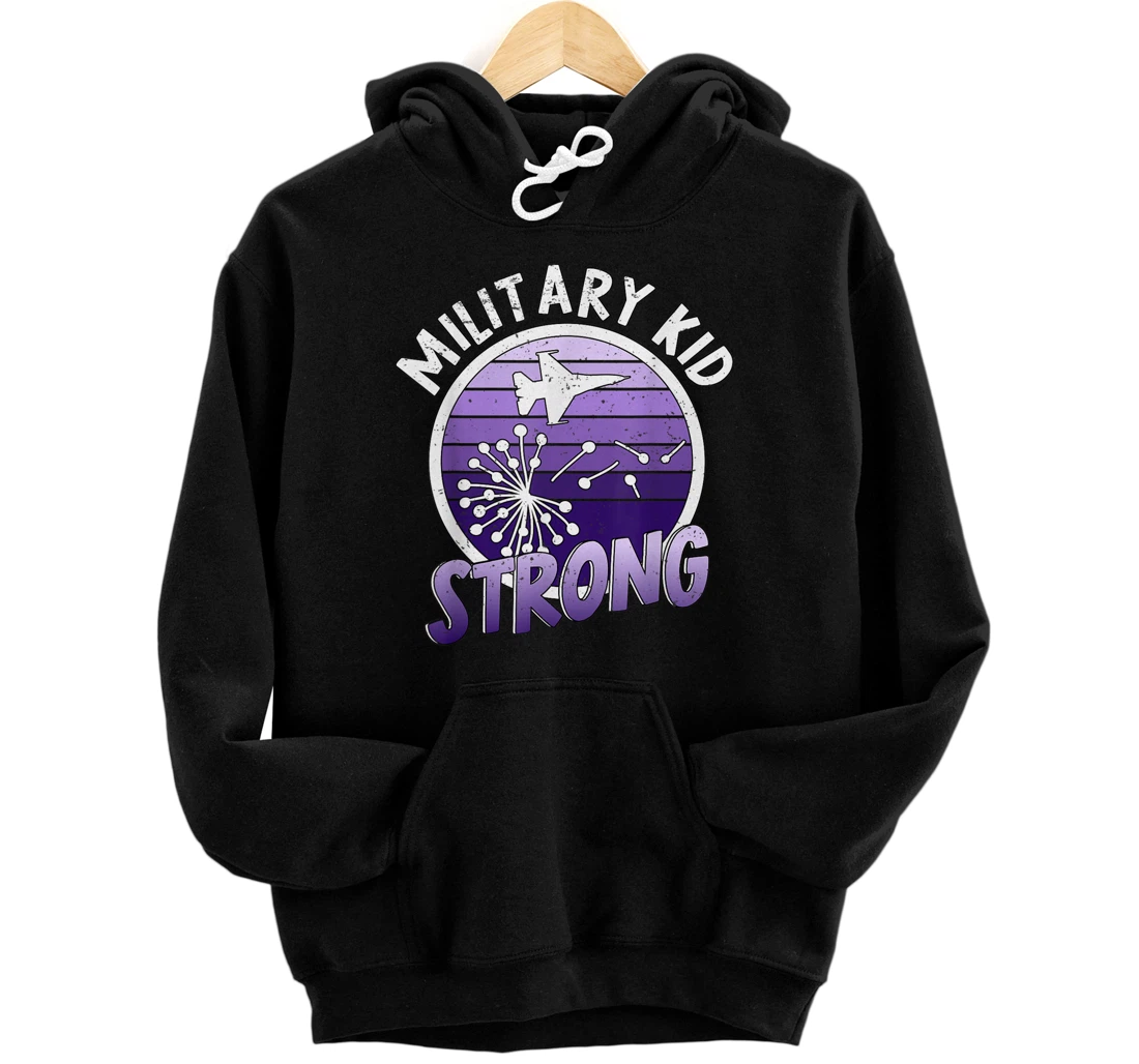 Personalized Month Of The Military Child 2021 Military Kids Month Purple Pullover Hoodie