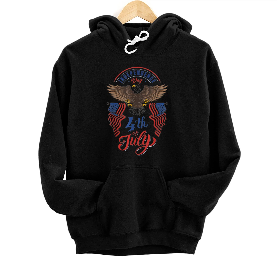 Personalized Independence Day Pullover Hoodie