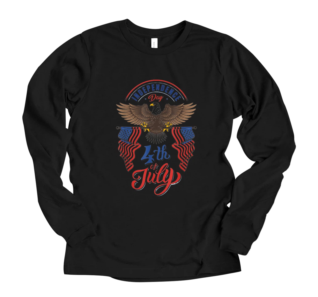 Personalized Independence Day Long Sleeve T-Shirt